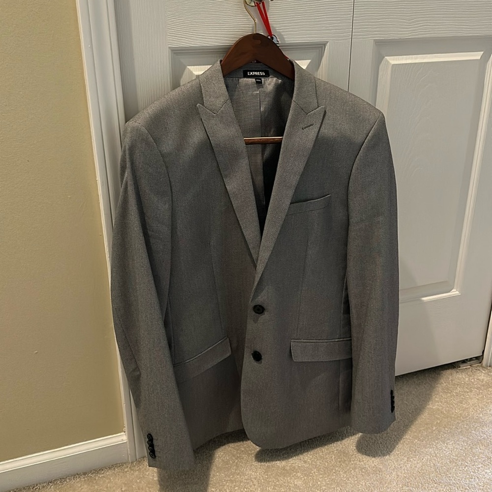Men’s Express Grey Extra Slim Sport Coat - Size 40R